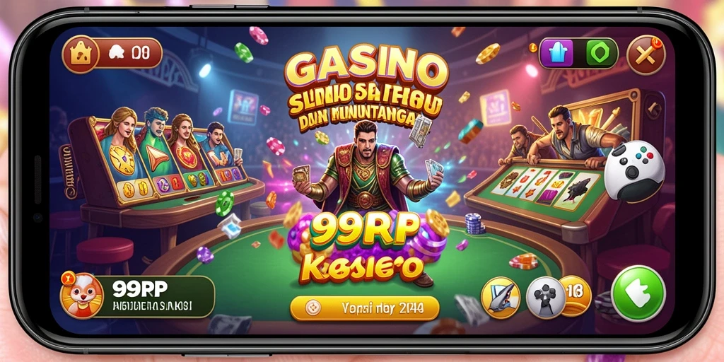 Tampilan menarik dari gameplay 99RP dengan berbagai permainan Kasino.