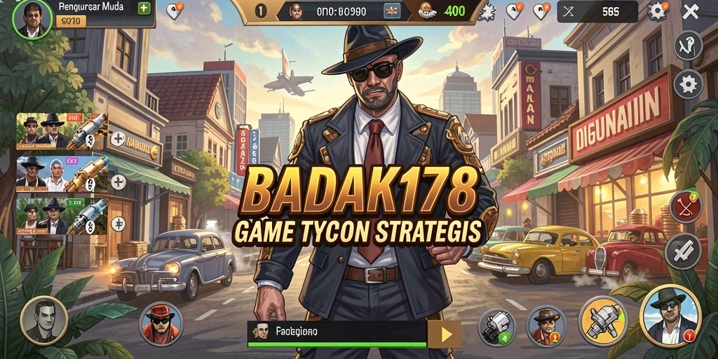 Tangkapan layar utama BADAK178 menampilkan gameplay Tycoon yang seru.