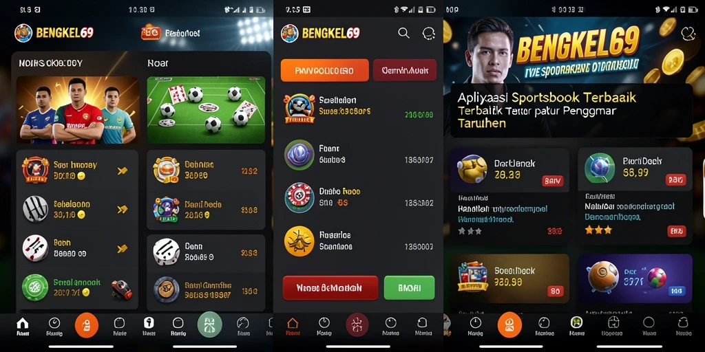 Screenshot utama BENGKEL69 menampilkan antarmuka taruhan yang menarik.