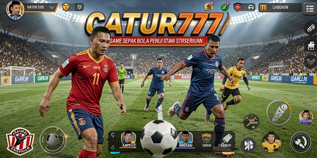 Tangkapan layar gameplay yang mendebarkan dari CATUR777.