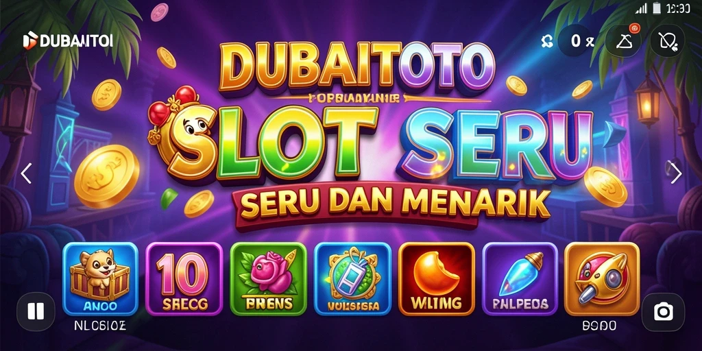 Screenshot utama DUBAITOTO menampilkan gameplay Slot yang seru dan mengesankan.
