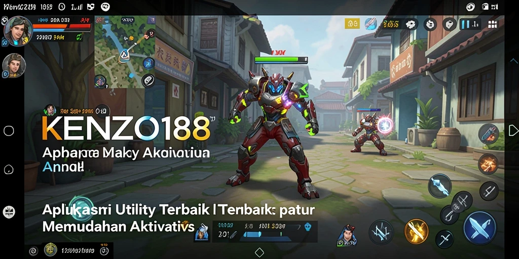Tampilan antarmuka <strong>KENZO188</strong> yang intuitif untuk aplikasi Utility.