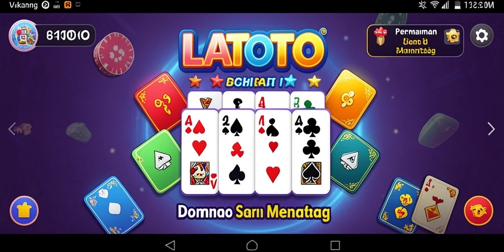 Screenshot utama LATOTO menampilkan gameplay Domino yang seru dan menantang.