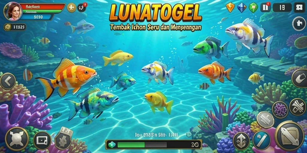Screenshot gameplay menampilkan aksi seru menembak ikan.