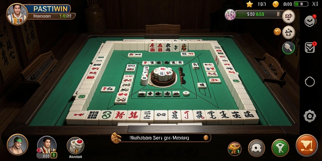 Tampilan gameplay menarik dalam PASTIWIN, siap untuk tantangan Mahjong.