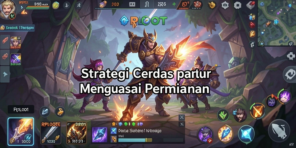 Tampilan interaksi dan gameplay strategis yang mendebarkan di RPLOOT.