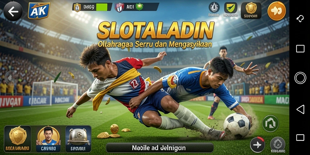 Tampilan menarik dari gameplay SLOTALADIN yang penuh aksi olahraga.