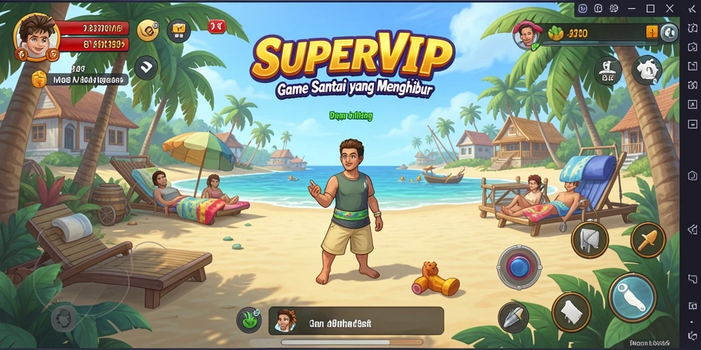 Tampilan gameplay menarik dari SUPERVIP yang mengasyikkan.