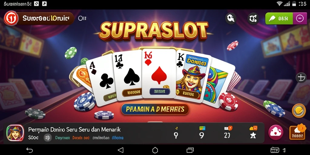 Tampilan gameplay SUPRASLOT yang seru dan penuh warna.