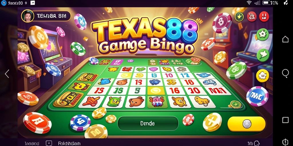 Tampilan seru permainan Bingo di TEXAS88.